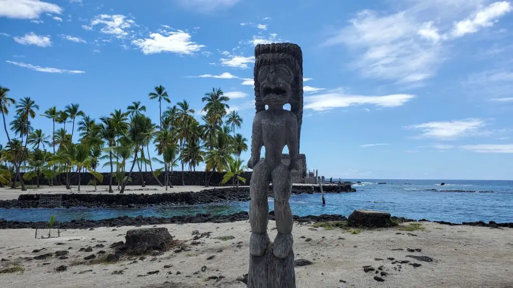 Pu'uhonua o Honaunau NHP on the Big Island in Hawaii